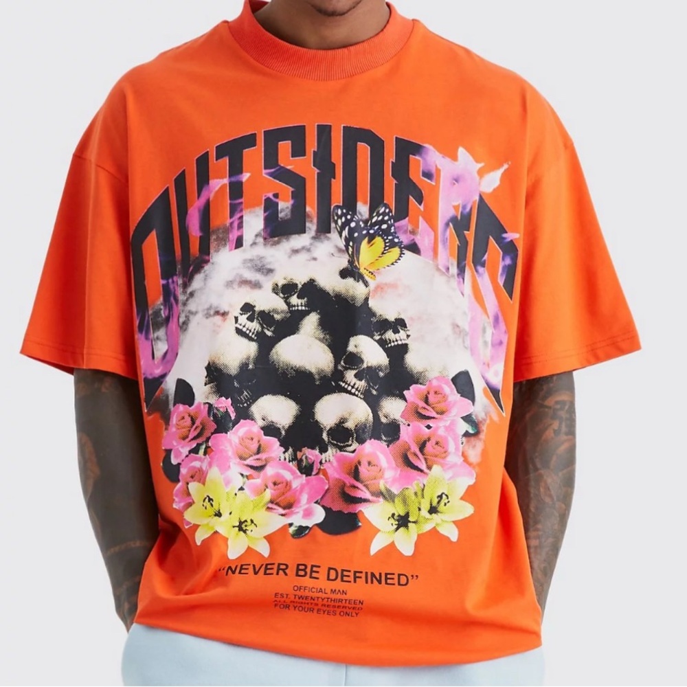 Oversized Outsiders Graphic Print Set Size L